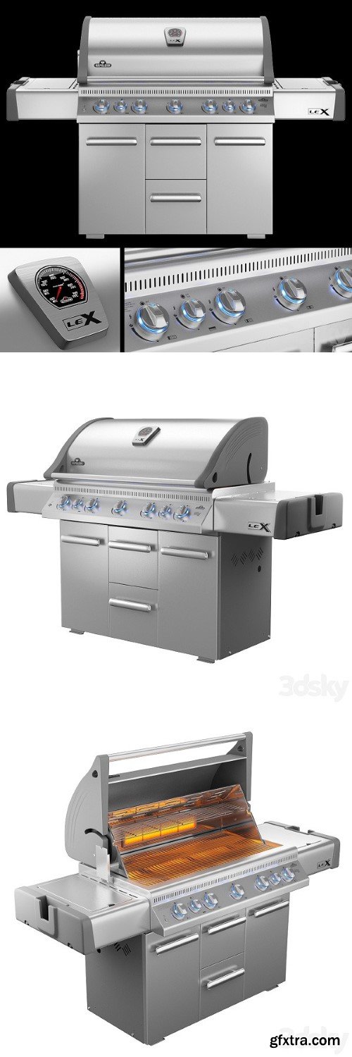 napoleon-lex-730-rsbi-gas-grill-bbq-gfxtra