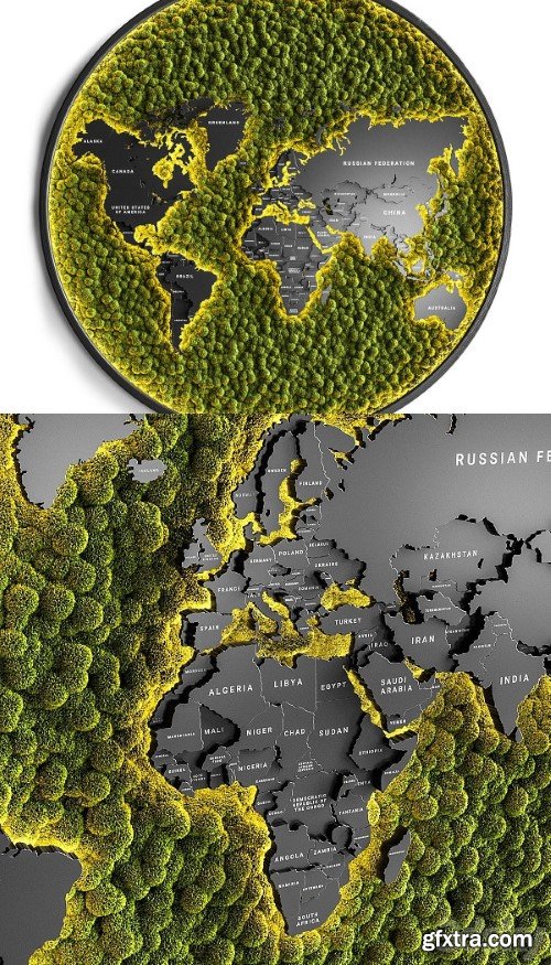 Vertical Garden World Map