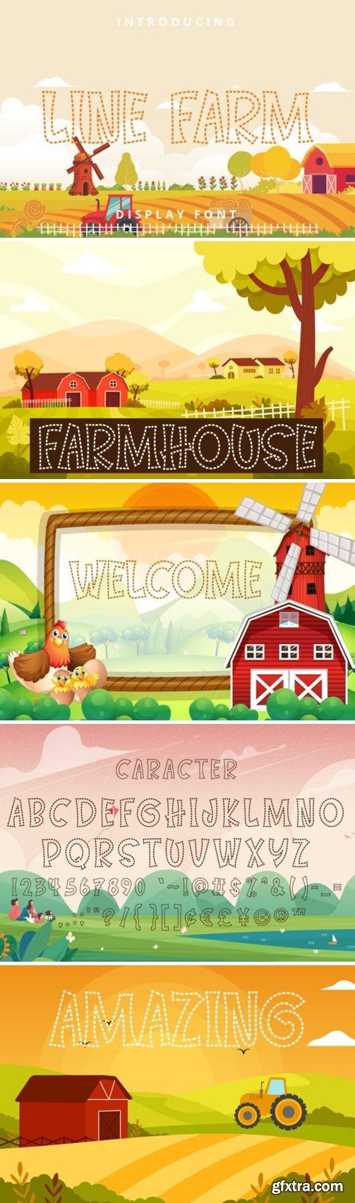 Line Farm Font