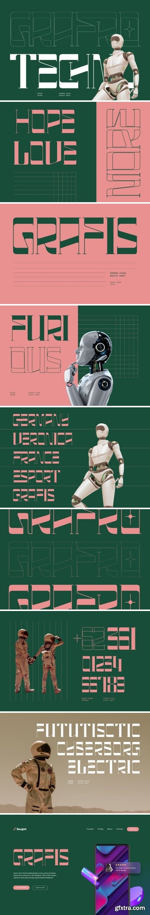 Grafro Techno Font