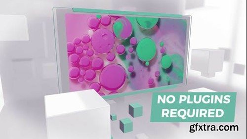 Videohive Slideshow 3D Screen White 45753437