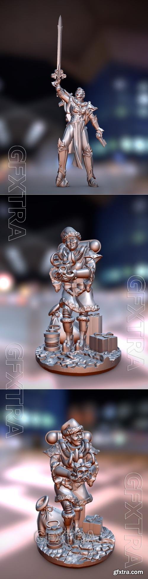 Squad Leader and Xmas battle sister &ndash; 3D Print Model