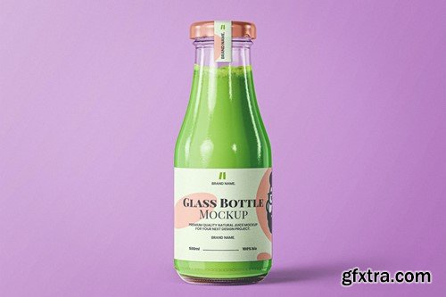 Juice Glass Bottle Mockup ZM8BZZ7