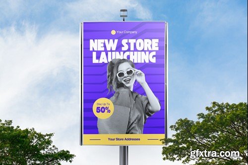 Potrait Billboard Mockup CGUM4FN