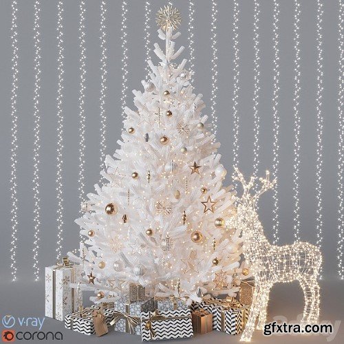 White Christmas Tree 1