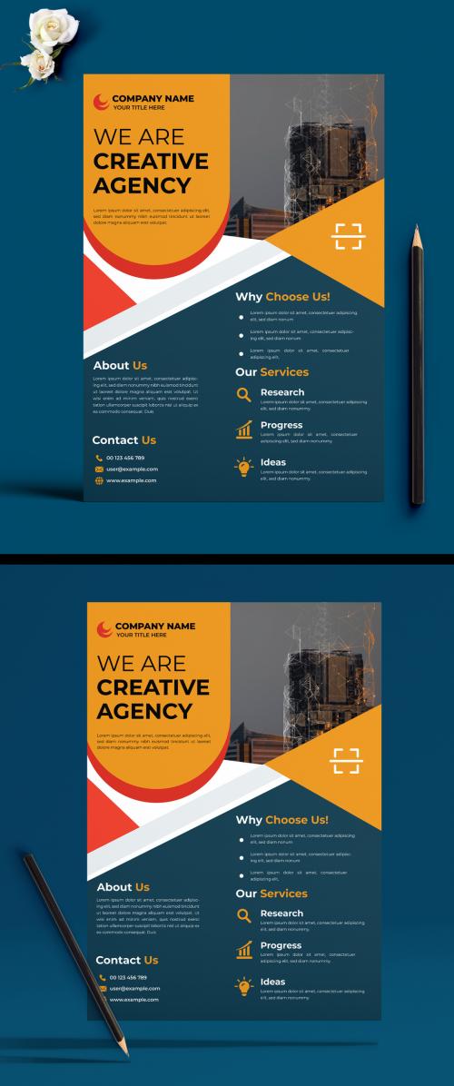 Creative Agency Flyer Design Template 582941640