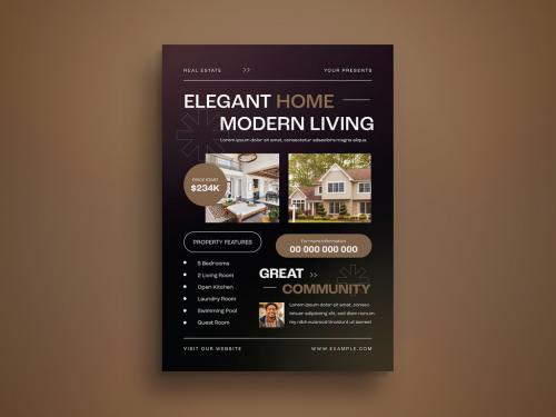 Real Estate Flyer Layout 484504776