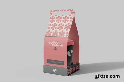 Coffee Cup Holder Mockup VWYJ55H