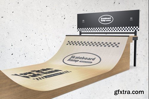 Skateboard Ramp Mockup EE83RRF