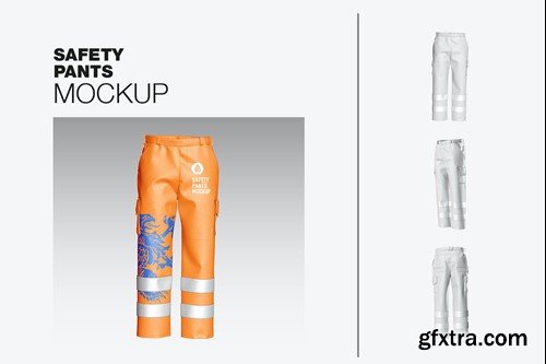 Safety Work Pants Mockup GHHX46J