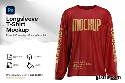 LONGSLEEVE T SHIRT MOCKUP QUNQMT3