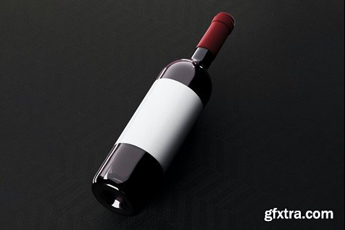 Wine Bottle Mockup - 4 Angles RCVPJU2