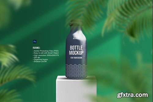 Exclusive Bottle Mockup 9DX3VFF