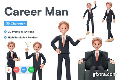 Career Man 3D Character 2L5VHA5