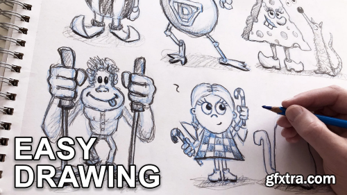 Easy Drawing: Cartoony Characters