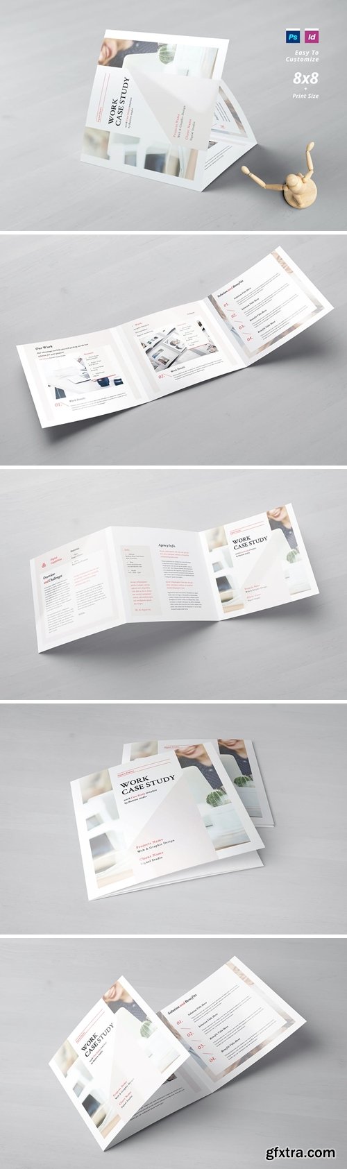 Square Trifold Case Study Brochure FSKF6TG