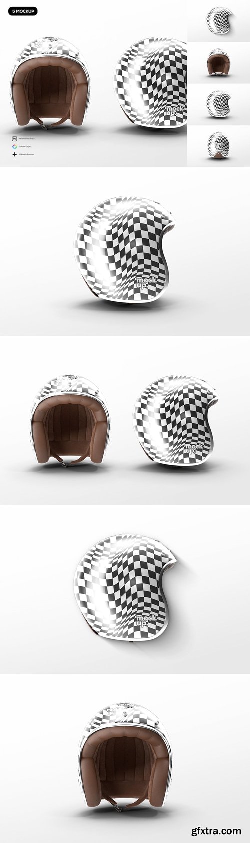 Motorcycle Open Face Helmet Mockup 8SFMSND