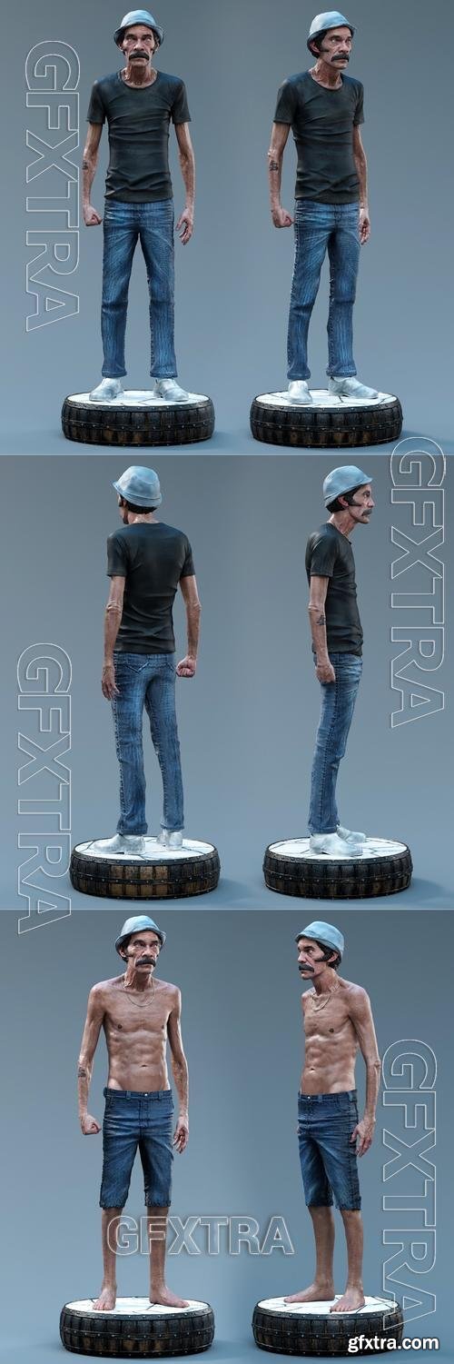 Ram&oacute;n Vald&eacute;s (Seu Madruga) &ndash; 3D Print Model