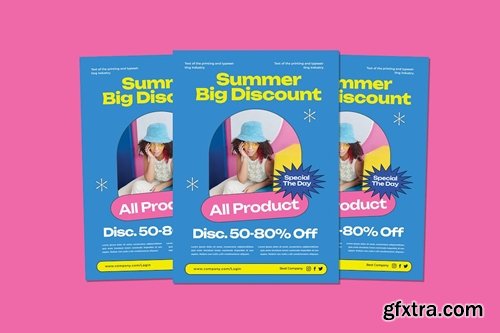 Summer Big Discount Flyers 95K77VC