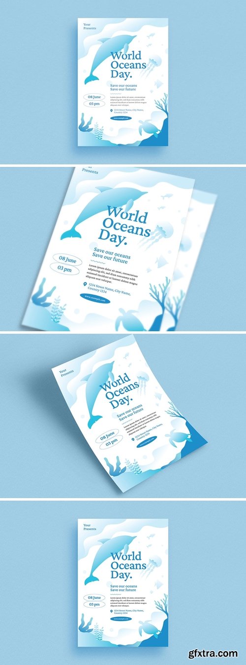 World Oceans Day Event Flyer EVTSTB7