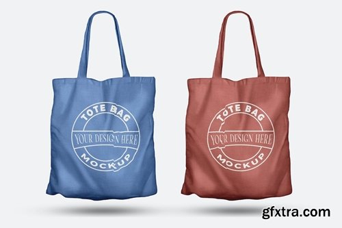 Realistic Tote Bag Mockups B5MPLRF