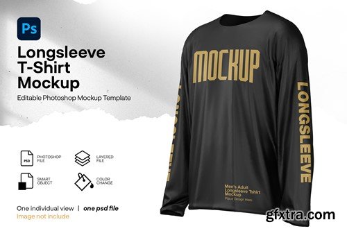 LONGSLEEVE T SHIRT MOCKUP FRONT VIEW C8HJH9U