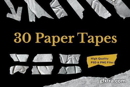 30 Paper Tapes Texture W84M9XQ