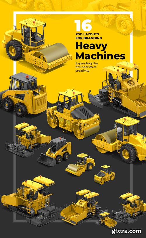 PSD Heavy Machines Mockup 360 PRO #05 - 68168