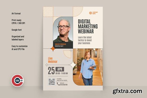 Digital Marketing Webinar Flyer ZDVPLW9