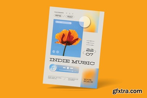 Indie Music Flyer WZDL4C2