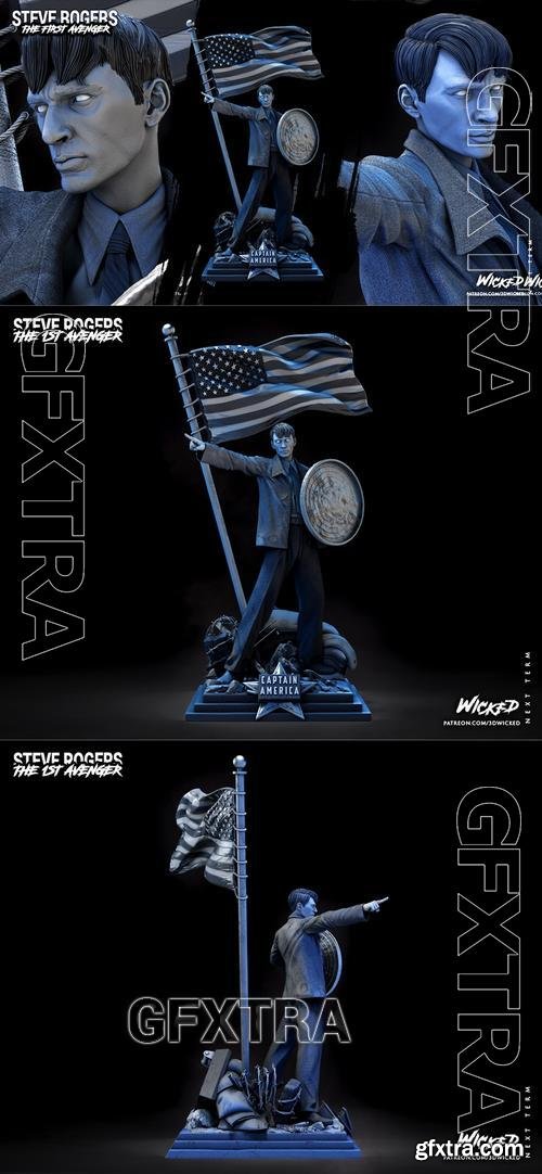 WICKED - Steve Rogers Statue &ndash; 3D Print Model