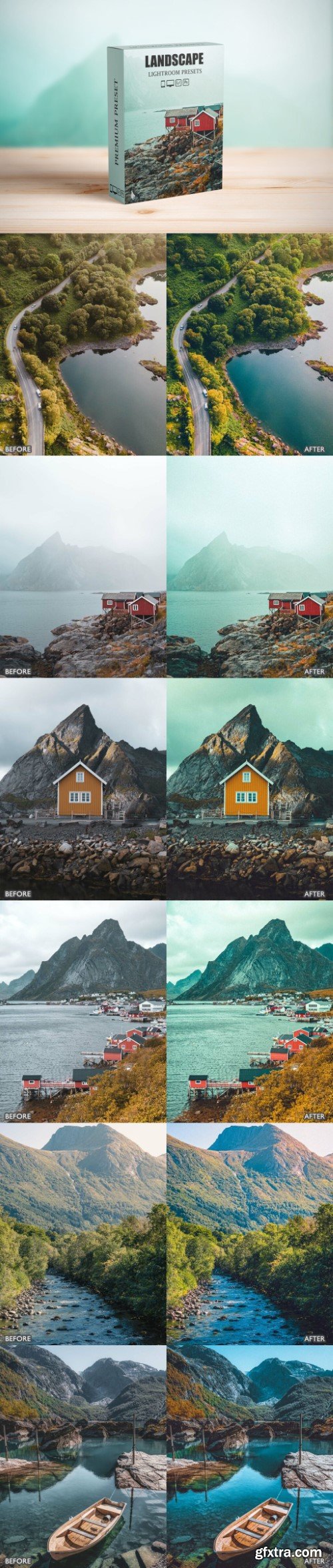 Cinematic Landscape Nature Lightroom Presets Pack