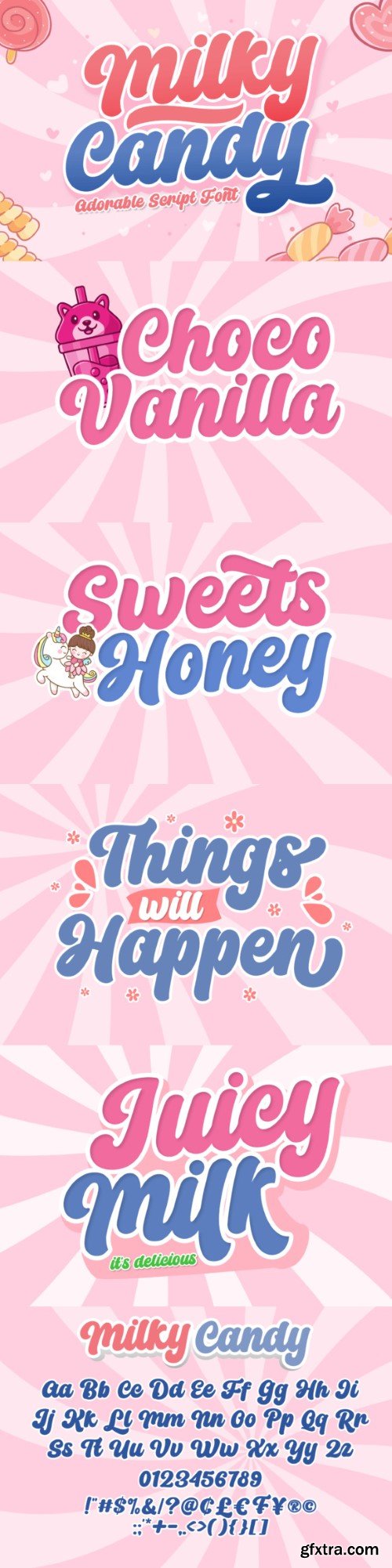 Milky Candy Font