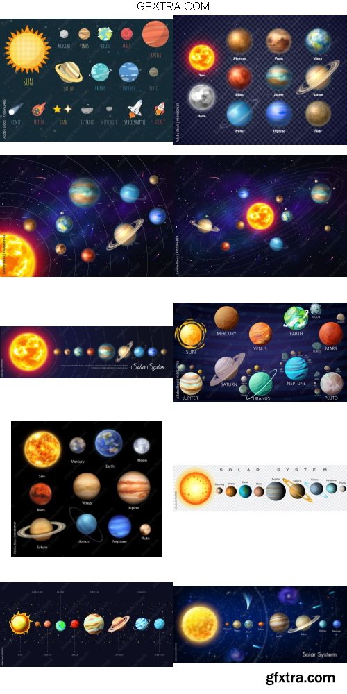 Planets Pack 50xJPG