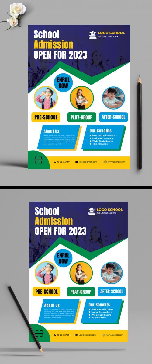 School Addmission 2023 Flyer Design 582613830