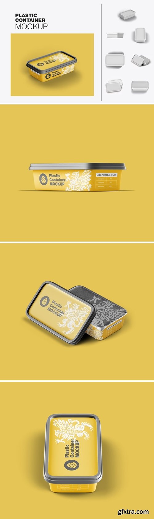 Set Plastic Container Mockup ACCYR32