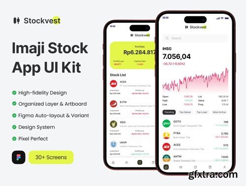 Stockvest  Stock App Mobile UI Kit