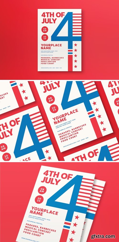 Independence Day Flyer GVKX29U