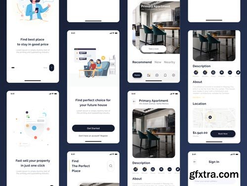 Real Estate App UI Kit Ui8.net