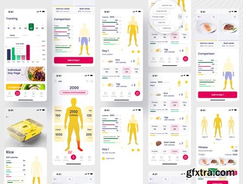 Calorie Tracking Mobile App Ui8.net