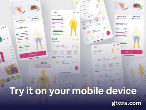 Calorie Tracking Mobile App Ui8.net