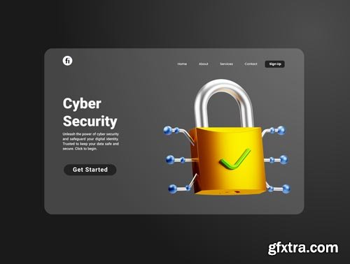 30 3D Protection and Security Icon Set Ui8.net