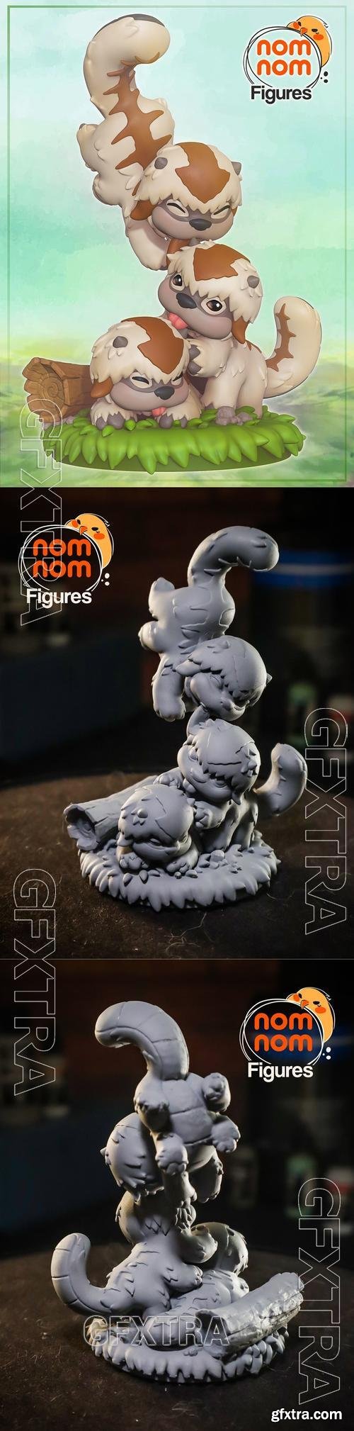 Nomnom Figures - Chibi Baby Skybison - Avatar &ndash; 3D Print Model