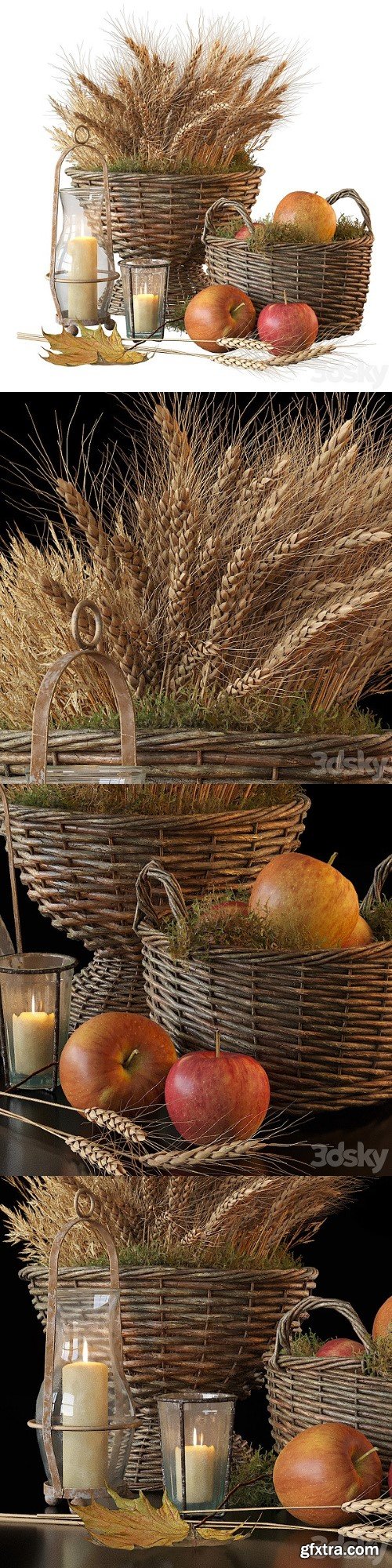 Decorative Set With Baskets 1