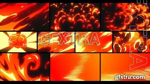 2D Cartoon Fire Transitions Pack 1424832