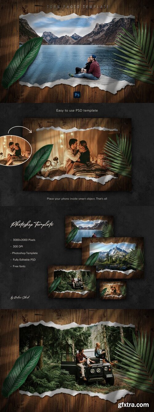 Creativemarket - Torn Photo Template 16531352