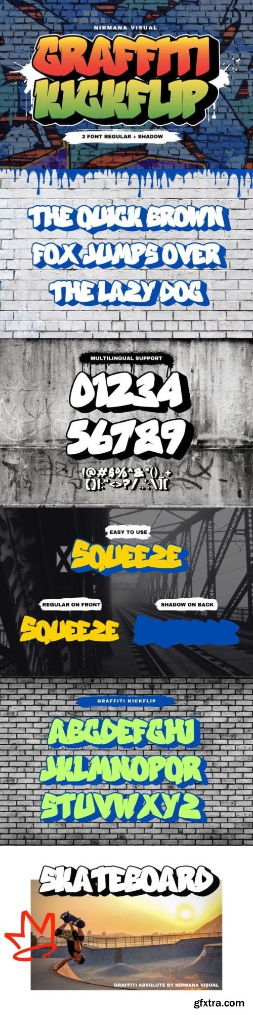 Graffiti Kickflip Font