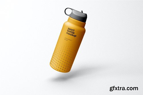 Sport Water Bottle Mockup UU48CJF