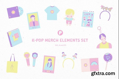 Kpop Merch Element Set HS644UJ