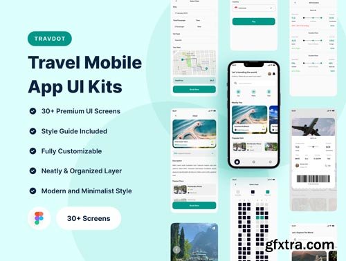 TravDot  Travel Mobile App UI Kits Ui8.net